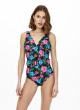 Only Siyah Kadın Mayo ONLCINDY BELT SWIMSUIT-1