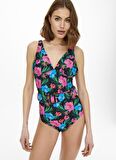 Only Siyah Kadın Mayo ONLCINDY BELT SWIMSUIT-1