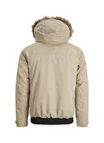 Jack & Jones Kahve Erkek Kapüşonlu   Mont 12211978_JJWINNER BOMBER JACKET