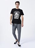 Only & Sons 22023274_Onsjimmy Reg Ss Tee O Yaka Rahat Baskılı Siyah Erkek T-Shirt