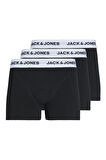 Jack & Jones Erkek Jacbasıc 3'lü Boxer 12213629 Siyah