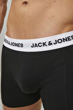 Jack & Jones Erkek Jacbasıc 3'lü Boxer 12213629 Siyah