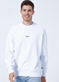 Jack & Jones Bisiklet Yaka Beyaz Erkek Sweatshırt 12213688_JPRBLAKAM BRANDING SWEAT C