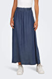 Only Kadın Onlpema Beli Lastikli Maxi Etek 15250371 Koyu Mavi