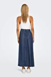Only Kadın Onlpema Beli Lastikli Maxi Etek 15250371 Koyu Mavi