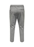 Only & Sons Normal Bel Rahat Gri Melanj Erkek Chino Pantolon 22022454_ONSLINUS PANT CROP 2454
