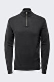 ONSALEX REG 12 HALF ZIP KNIT Erkek Gri Kazak - 22022523