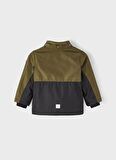 Name İt Haki Erkek Bebek Fermuarlı Uzun Kollu Düz Mont NMMMIKAEL JACKET COLOR BLOCK PB