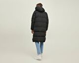 Jack Jones Jorsence Long Puffer Erkek Günlük Mont 12215143-BLACK Siyah
