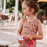 Nuuroo Ariel Fırfırllı UV Korumalı Kız Mayo Etnik