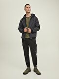 Jack & Jones Antrasit Erkek Kapüşonlu   Mont 12215818_JCOCLASSIC WAFFLE JACKET N
