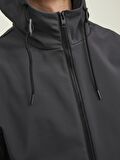 Jack & Jones Antrasit Erkek Kapüşonlu   Mont 12215818_JCOCLASSIC WAFFLE JACKET N