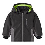 Name İt Siyah Erkek Bebek Fermuarlı Uzun Kollu Geometrik Mont NMMMIKAEL JACKET COLOR BLOCK PB