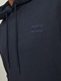 Jack & Jones Kapüşonlu Regular Fit Koyu Antrasit Erkek Şardonlu Sweatshirt 12217436_JPRBLURALLEY SWEAT HOOD