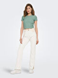 ONLEMMA S/S JRS KADIN KISA KOLLU FIRFIRLI CROP