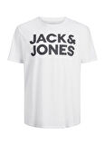 Jack & Jones O Yaka Baskılı Beyaz Erkek T-Shirt JJECORP LOGO TEE SS O-NECK NOOS PLS