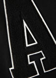Lmtd Siyah Erkek Çocuk Kapüşonlu Uzun Kollu Nakışlı Sweatshirt NLMNAY LS SWEAT W HOOD