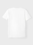 Lmtd Beyaz Erkek Çocuk O Yaka Kısa Kollu Baskılı T-Shirt NLNALFI UNIVERSITY SS TOP PARK