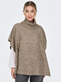 Only Kadın Örgü Panço Kazak - 15270045