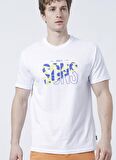 Only & Sons Rahat Kalıp Beyaz Erkek T-Shirt - 22023983_Onso&S Reg Ss Logo Tee