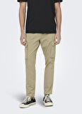 Only & Sons Dar Paça Açık Kahve Erkek Kargo Pantolon 22022366_ONSCAM LINUS CARGO PANT PK