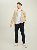 Jack & Jones Bisiklet Yaka Düz Beyaz Erkek T-Shirt JPRBLUARCHIE SS TEE CREW NECK NOOS