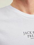 Jack & Jones Bisiklet Yaka Düz Beyaz Erkek T-Shirt JPRBLUARCHIE SS TEE CREW NECK NOOS