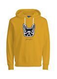 Jack & Jones Kapüşonlu Regular Fit Hardal Erkek Şardonlu Sweatshirt 12219677_JORCOMRADE SWEAT HOOD FST
