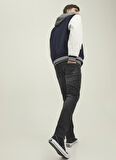 Jack & Jones Normal Bel Slim Fit Siyah Erkek Denim Pantolon 12219593_JJIGLENN JJBLAIR GE 802 NO