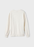 Lmtd Kemik Erkek Çocuk O Yaka Uzun Kollu Baskılı Sweatshirt NLMREETAL LS O-NECK BRU SWEAT