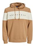 Jack & Jones Erkek Kapüşonlu Sweatshirt JORCOPENHAGEN PANEL SWEAT HOOD 12216156 