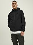 Jack & Jones Siyah Erkek Mont JCOCLASSIC WAFFLE JACKET NOOS