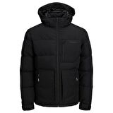 Jack & Jones Siyah Erkek Mont 12214648_JCOOTTO PUFFER SN