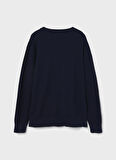 Lmtd Lacivert Erkek Çocuk O Yaka Uzun Kollu Düz Atlet NLMNILAS LS O-NECK KNIT