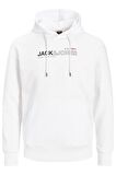 Jack & Jones Erkek Jcomono Vision Kapüşonlu Sweatshirt 63412216286 Beyaz