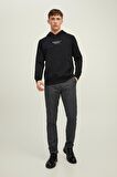Jack & Jones Erkek Kapüşonlu Sweatshirt Jprbluarchıe 63412216335 Siyah