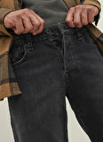 Jack & Jones Düşük Bel Slim Fit Siyah Erkek Denim Pantolon 12218321_RDDGLENN ROYAL RI 300 NOOS