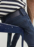 Jack & Jones Düşük Bel Slim Fit Lacivert Erkek Denim Pantolon 12223629_JJIGLENN JJFOX JOS 227 50S