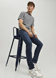 Jack & Jones Düşük Bel Slim Fit Lacivert Erkek Denim Pantolon 12223629_JJIGLENN JJFOX JOS 227 50S