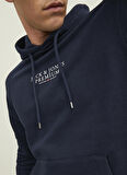 Jack & Jones Kapüşon Yaka Lacivert Erkek Sweatshırt 12216335_JPRBLUARCHIE SWEAT HOOD NO