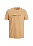 Jack & Jones Bisiklet Yaka Baskılı Turuncu Erkek T-Shirt 12221946_JJNEO TEE SS CREW NECK