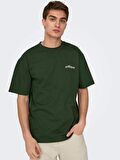 Only & Sons Pamuklu Sırt Baskılı Rahat Kalıp T-shirt ONSHANS CAMO - 22024804