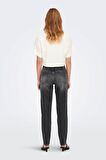 Only Kadın Mom Jeans 65515266261 Koyu Gri