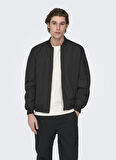 Only & Sons Siyah Erkek Ceket 22023287_ONSJOSHUA BOMBER OTW VD