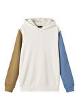 Lmtd Düz Erkek Çocuk Kemik Sweatshırt NLMRAPAS LS BRU SWEAT W. HOOD