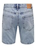 Only & Sons Erkek Kot Şort Denim ONSEDGE L. BLUE -  22024846