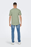 Only & Sons Erkek Onsbenne Bisiklet Yaka T-Shirt 22017822 Yeşil