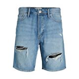 Jack&Jones Rahat Kesim Mavi Erkek Kot Şort 12223604