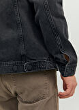 Jack & Jones Siyah Erkek Ceket 12223613_JJIJEAN JJJACKET MF 823 NO