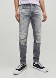 Jack & Jones Düşük Bel Skinny Fit Gri Erkek Denim Pantolon 12229187_JJILIAM JJSEAL GE 284